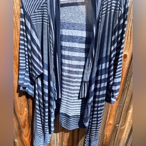 3/4 length Sweater. SIZE: S. COLOR: Blue, Grey. BRAND: Nomadic Traders Co.